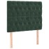 Cama box spring con colchón terciopelo verde oscuro 100x200