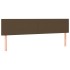 Cama box spring con colchón tela marrón oscuro 180x200