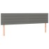 Cama box spring con colchón tela gris oscuro 160x200