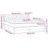 Cama box spring con colchón tela marrón oscuro 160x200