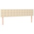 Cama box spring con colchón tela color crema 200x200
