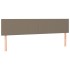 Cama box spring con colchón tela gris taupe 160x200