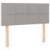 Cama box spring con colchón tela gris claro 100x200