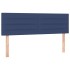 Cama box spring con colchón tela azul 140x190