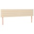 Cama box spring con colchón tela color crema 160x200