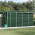 Cobertizo de jardín acero galvanizado verde 191x385x198