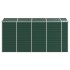 Cobertizo de jardín acero galvanizado verde 191x385x198
