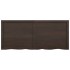 Tablero mesa madera roble tratada marrón oscuro 140x60x(2-6)