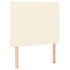 Cama box spring con colchón cuero sintético crema 100x200