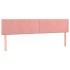 Cama box spring con colchón terciopelo rosa 160x200