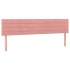Cama box spring con colchón terciopelo rosa 160x200