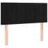 Cama box spring con colchón cuero sintético negro 90x190