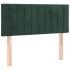 Cama box spring con colchón terciopelo verde oscuro 100x200