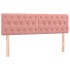 Cama box spring con colchón terciopelo rosa 140x190