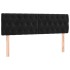 Cama box spring con colchón terciopelo negro 160x200