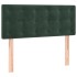 Cama box spring con colchón terciopelo verde oscuro 90x200