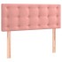 Cama box spring con colchón terciopelo rosa 90x200