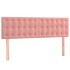 Cama box spring con colchón terciopelo rosa 140x200