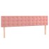 Cama box spring con colchón terciopelo rosa 160x200