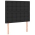 Cama box spring con colchón cuero sintético negro 80x200