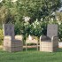 Sillones de jardín reclinables con cojines 2 uds ratán PE