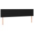 Cama box spring colchón y luces LED tela negro 180x200