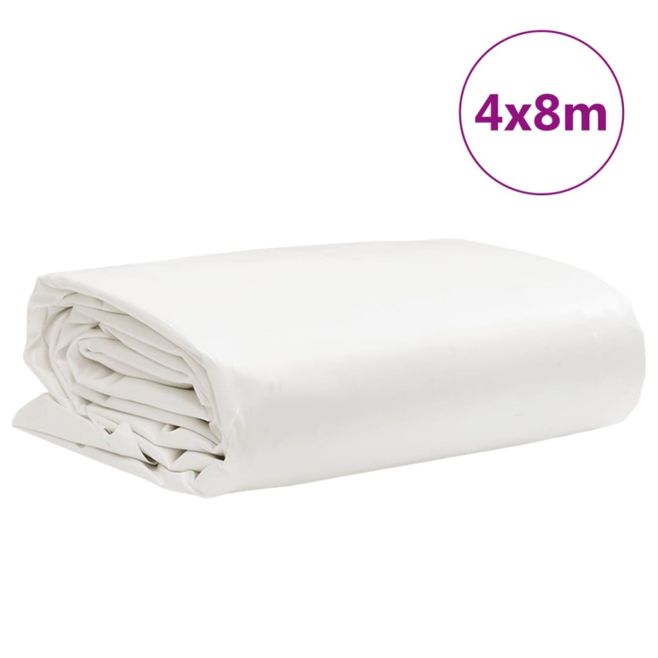 Lona blanca 4x8 m 650