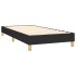 Cama box spring con colchón LED tela negro 100x200