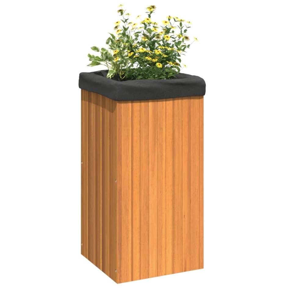 Jardinera de madera maciza de acacia 45x45x90