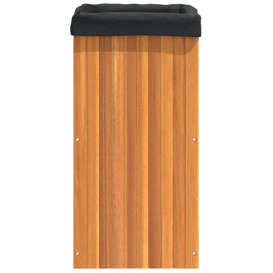Jardinera de madera maciza de acacia 45x45x90