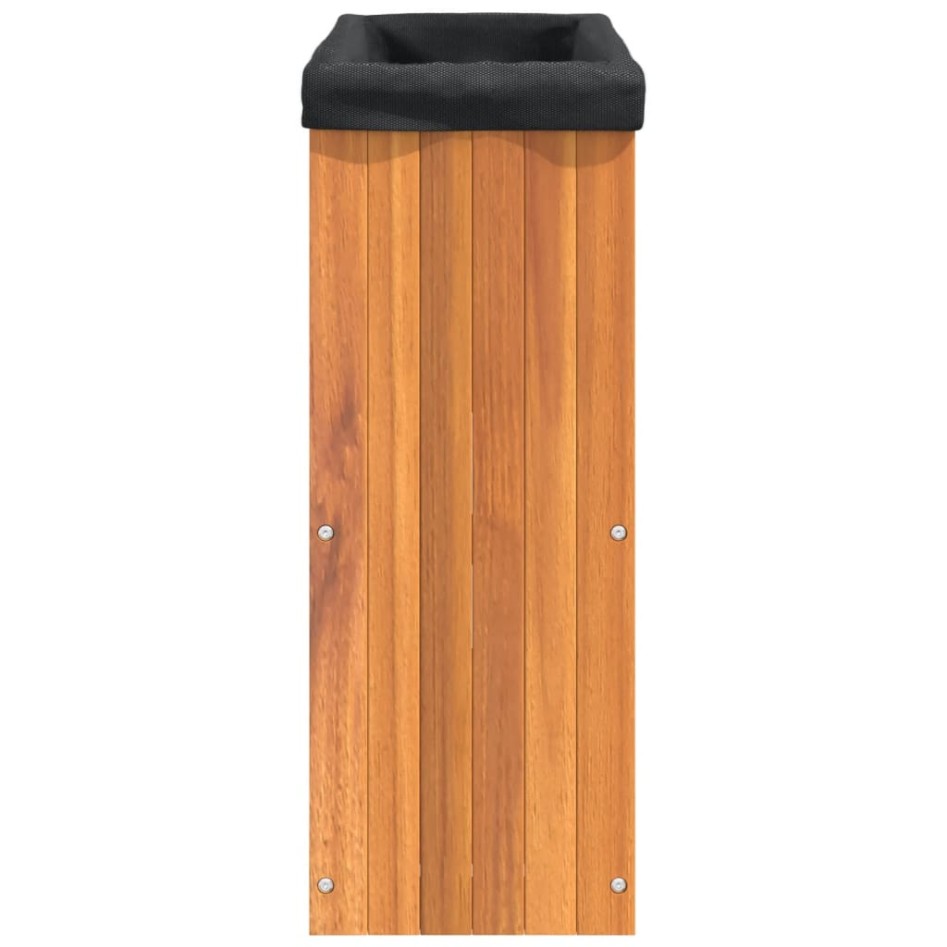 Jardinera de madera maciza de acacia 59x27,5x70