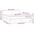 Cama box spring colchón LED cuero sintético capuchino