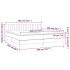 Cama box spring con colchón LED tela gris taupe 200x200