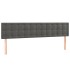 Cama box spring colchón y LED terciopelo gris oscuro 200x200