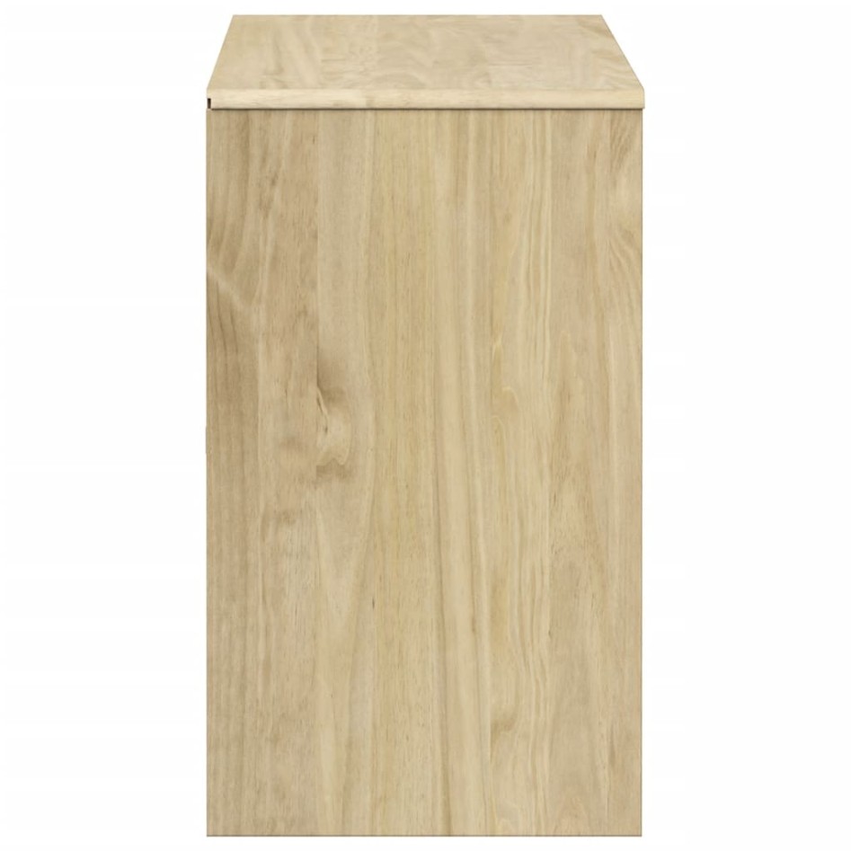 Cajonera SAUDA madera maciza de pino color roble 111x43x73,5