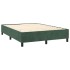 Cama box spring colchón y LED terciopelo verde oscuro