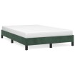 Estructura de cama terciopelo verde 120x190 cm