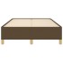 Estructura de cama tela marrón oscuro 120x190