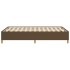Estructura de cama tela marrón oscuro 120x190