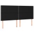 Cama box spring con colchón tela negro 160x200