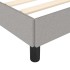 Estructura de cama tela gris claro 120x190