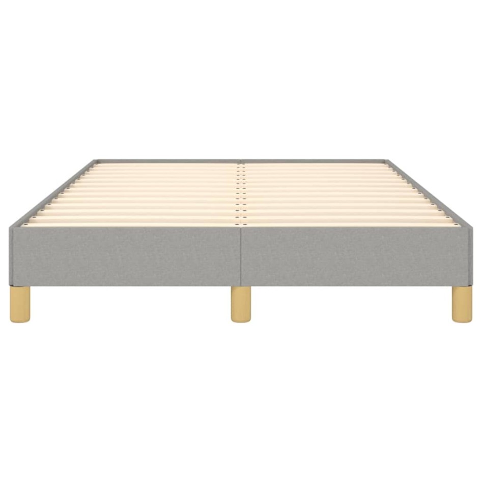Estructura de cama tela gris claro 120x190