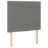 Cama box spring con colchón tela gris oscuro 90x190