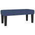 Cama box spring con colchón tela azul 100x200