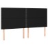 Cama box spring con colchón tela negro 160x200