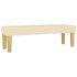 Cama box spring con colchón tela color crema 140x190