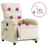 Sillón de masaje reclinable eléctrico cuero sintético