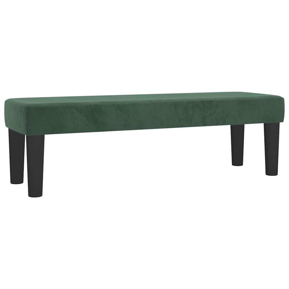 Cama box spring con colchón terciopelo verde oscuro 140x200