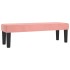 Cama box spring con colchón terciopelo rosa 160x200