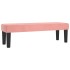 Cama box spring con colchón terciopelo rosa 140x190